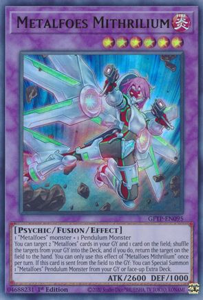 Metalfoes Mithrilium [GFTP-EN095] Ultra Rare - Trinity Hobby