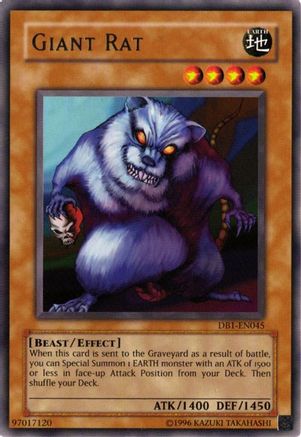Giant Rat [DB1-EN045] Rare - Trinity Hobby
