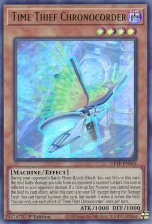 Time Thief Chronocorder [GFTP-EN063] Ultra Rare - Trinity Hobby