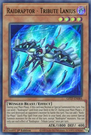 Raidraptor - Tribute Lanius [GFTP-EN084] Ultra Rare - Trinity Hobby