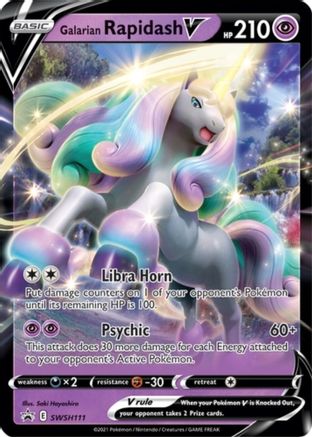 Galarian Rapidash V (SWSH111) [Sword & Shield: Black Star Promos] - Trinity Hobby