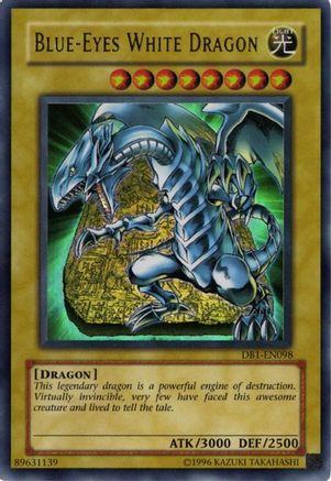 Blue-Eyes White Dragon [DB1-EN098] Ultra Rare - Trinity Hobby
