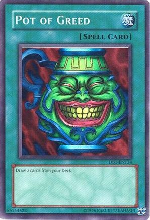 Pot of Greed [DB1-EN134] Super Rare - Trinity Hobby