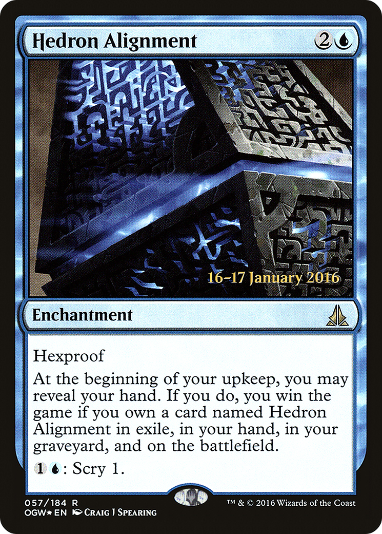 Alignement des hèdrons [Promotions de l'avant-première du serment des Gatewatch] 