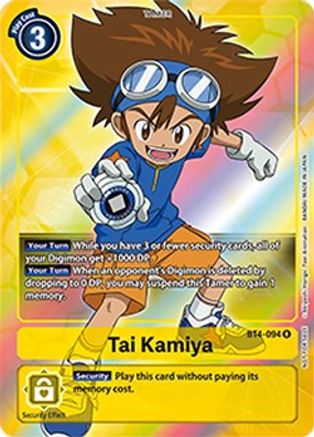 Tai Kamiya [BT4-094] (Buy-A-Box Promo) [Great Legend Promos] - Trinity Hobby
