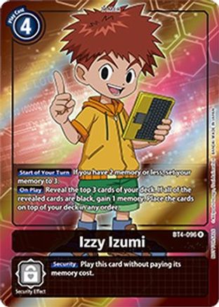 Izzy Izumi [BT4-096] (Buy-A-Box Promo) [Great Legend Promos] - Trinity Hobby