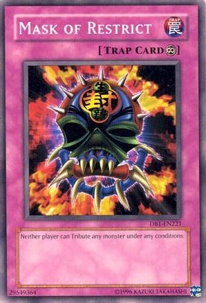 Mask of Restrict [DB1-EN221] Common - Trinity Hobby