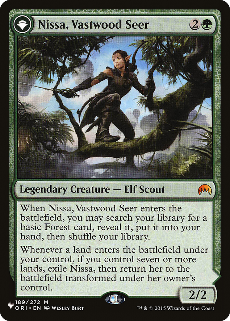 Nissa, Vastwood Seer // Nissa, Sage Animist [Secret Lair: From Cute to Brute] - Trinity Hobby