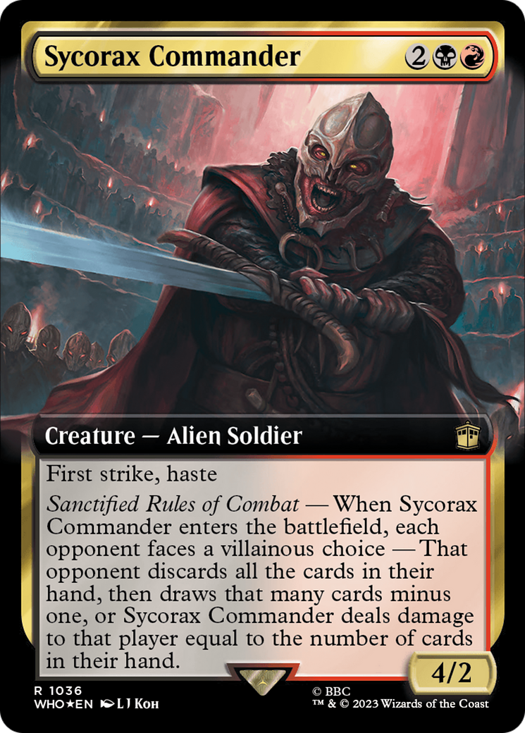Sycorax Commander (Extended Art) (Surge Foil) [Doctor Who] - Trinity Hobby