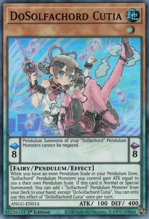 DoSolfachord Cutia (Super Rare) [ANGU-EN014] Super Rare - Trinity Hobby