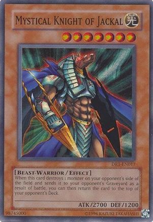 Mystical Knight of Jackal [DR1-EN017] Super Rare - Trinity Hobby