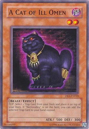 A Cat of Ill Omen [DR1-EN018] - Dark Revelation Volume 1 Unlimited - Common / Short Print - Trinity Hobby