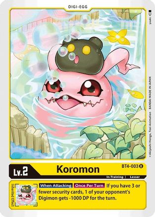Koromon [BT4-003] [Great Legend] - Trinity Hobby
