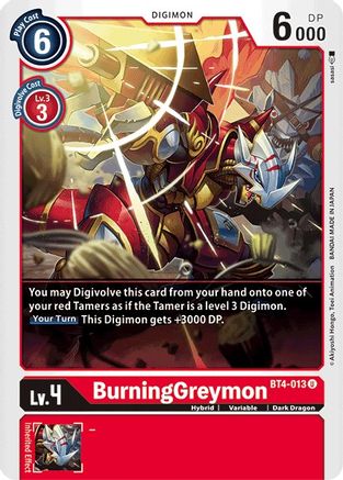 BurningGreymon [BT4-013] [Great Legend] - Trinity Hobby
