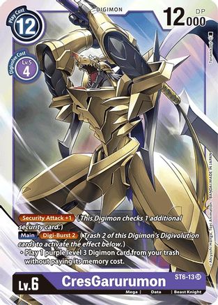 CresGarurumon [ST6-13] [Starter Deck: Venomous Violet] - Trinity Hobby