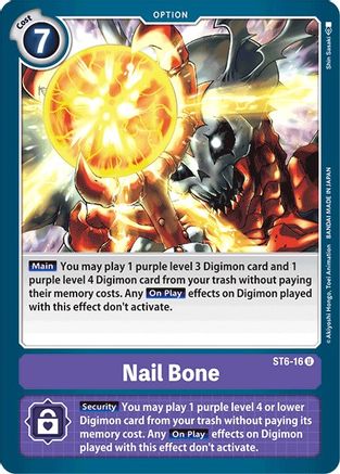 Nail Bone [ST6-16] [Starter Deck: Venomous Violet] - Trinity Hobby