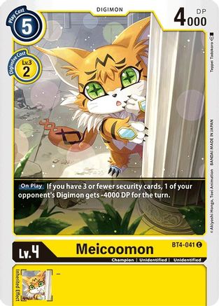 Meicoomon [BT4-041] [Great Legend] - Trinity Hobby