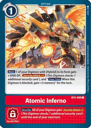 Atomic Inferno [BT4-098] [Great Legend] - Trinity Hobby