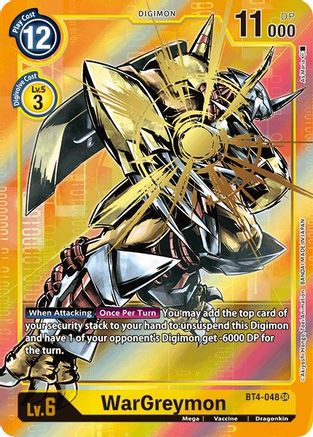 WarGreymon [BT4-048] (Alternate Art) [Great Legend] - Trinity Hobby