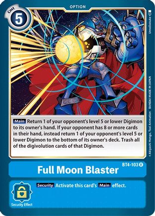 Full Moon Blaster [BT4-103] [Great Legend] - Trinity Hobby