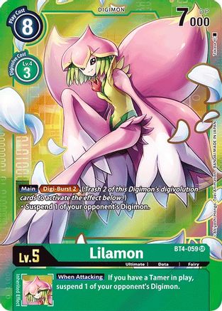 Lilamon [BT4-059] (Alternate Art) [Great Legend] - Trinity Hobby