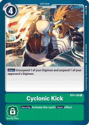 Cyclonic Kick [BT4-108] [Great Legend] - Trinity Hobby