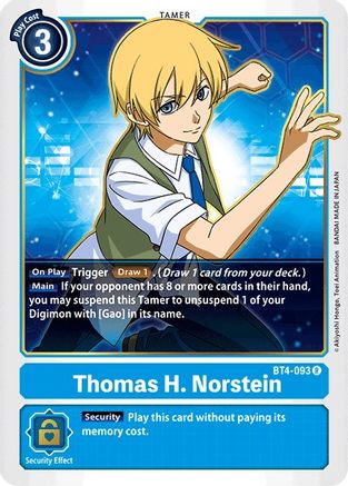 Thomas H. Norstein [BT4-093] [Great Legend] - Trinity Hobby
