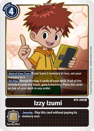 Izzy Izumi [BT4-096] [Great Legend] - Trinity Hobby