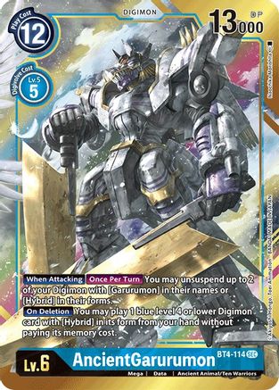 AncientGarurumon [BT4-114] (Alternate Art) [Great Legend] - Trinity Hobby