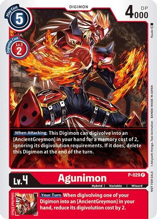 Agunimon [P-029] [Promotional Cards] - Trinity Hobby