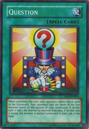 Question [DR1-EN053] Super Rare - Trinity Hobby