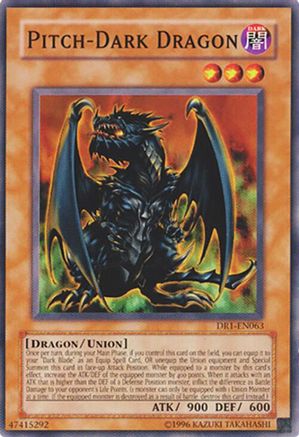 Pitch-Dark Dragon [DR1-EN063] - Dark Revelation Volume 1 Unlimited - Common / Short Print - Trinity Hobby
