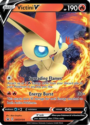 Victini V (SWSH104) [Sword & Shield: Black Star Promos] - Trinity Hobby
