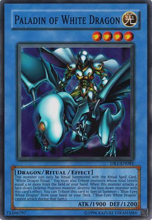 Paladin of White Dragon [DR1-EN081] Super Rare - Trinity Hobby