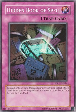 Hidden Book of Spell [DR1-EN154] - Dark Revelation Volume 1 Unlimited - Common / Short Print - Trinity Hobby