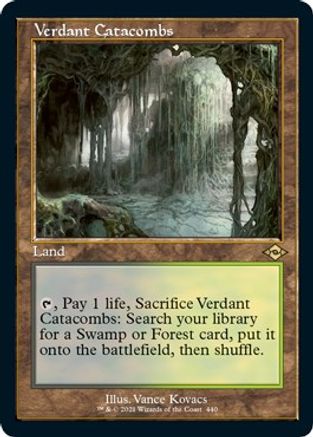 Verdant Catacombs (Retro Frame) (Foil Etched)  [Foil]  (MH2-440) - [Modern Horizons 2] - Trinity Hobby