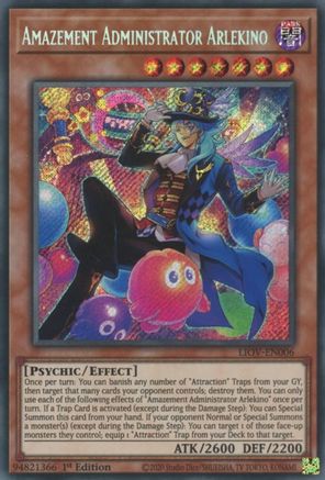 Amazement Administrator Arlekino [LIOV-EN006] Secret Rare - Trinity Hobby