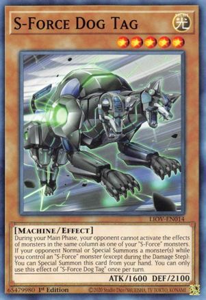 S-Force Dog Tag [LIOV-EN014] Common - Trinity Hobby