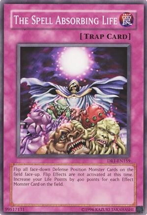 The Spell Absorbing Life [DR1-EN159] - Dark Revelation Volume 1 Unlimited - Common / Short Print - Trinity Hobby