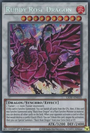 Ruddy Rose Dragon [LIOV-EN035] Secret Rare - Trinity Hobby