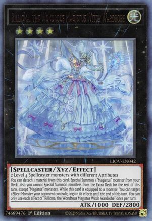 Rilliona, the Wondrous Magistus Witch Wardrobe [LIOV-EN042] Ultra Rare - Trinity Hobby