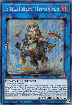 Tri-Brigade Bearbrumm the Rampant Rampager [LIOV-EN044] Super Rare - Trinity Hobby