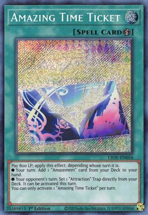 Amazing Time Ticket [LIOV-EN056] Secret Rare - Trinity Hobby