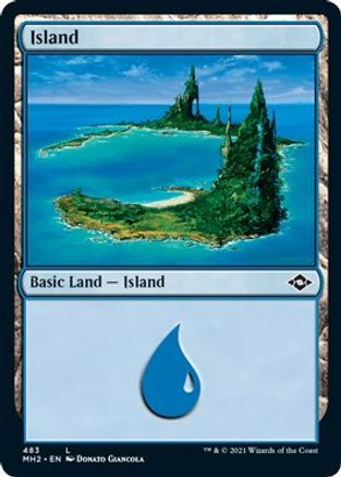 Island (483) (Foil Etched)  [Foil]  (MH2-483) - [Modern Horizons 2]