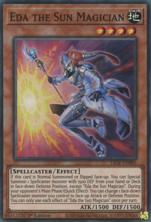 Eda the Sun Magician [LIOV-EN093] Super Rare - Trinity Hobby