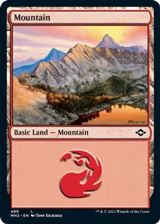 Mountain (488) (Foil Etched)  [Foil]  (MH2-488) - [Modern Horizons 2]