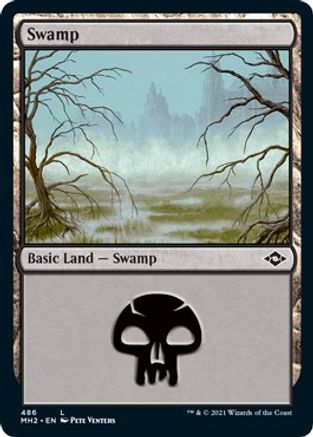 Swamp (486) (Foil Etched)  [Foil]  (MH2-486) - [Modern Horizons 2]