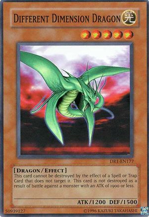 Different Dimension Dragon [DR1-EN177] - Dark Revelation Volume 1 Unlimited - Super Rare - Trinity Hobby