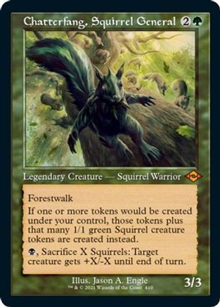 Chatterfang, Squirrel General (Retro Frame) (Foil Etched)  [Foil]  (MH2-410) - [Modern Horizons 2]