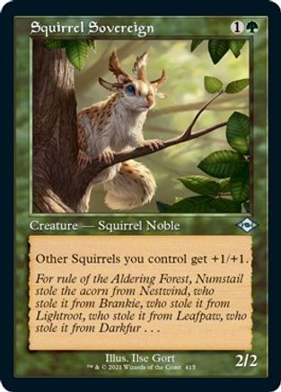 Squirrel Sovereign (Retro Frame) (Foil Etched)  [Foil]  (MH2-415) - [Modern Horizons 2]
